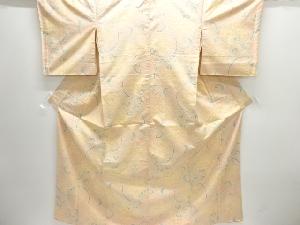 花唐草模様織り出し十日町紬着物